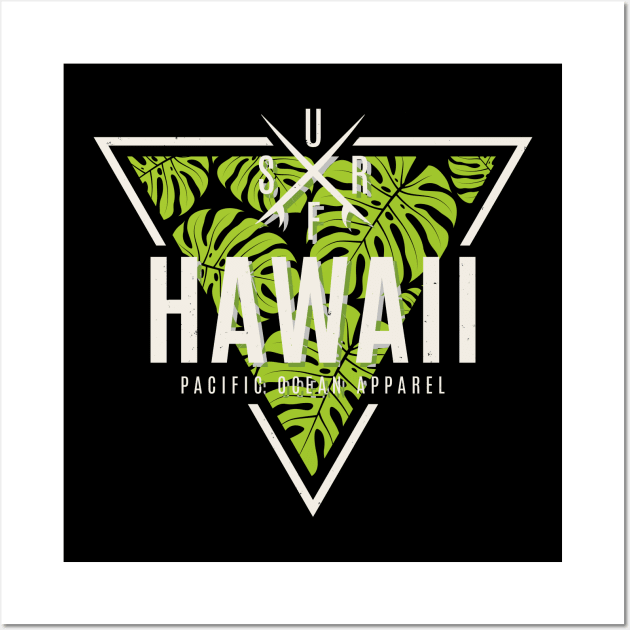 Hawaii surf design, print, typography Wall Art by Frispa